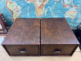 Large Pair of Card File Boxes
