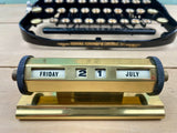 Brass desk Perpetual Calendar