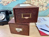Ex Burberry Card File Boxes