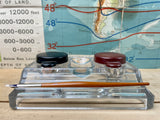 Glass Inkwell : Rinse Bay & Pen Holder with Bakelite Caps