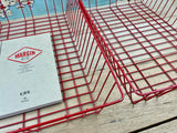 A4 Wire In/out Trays : Red Duo