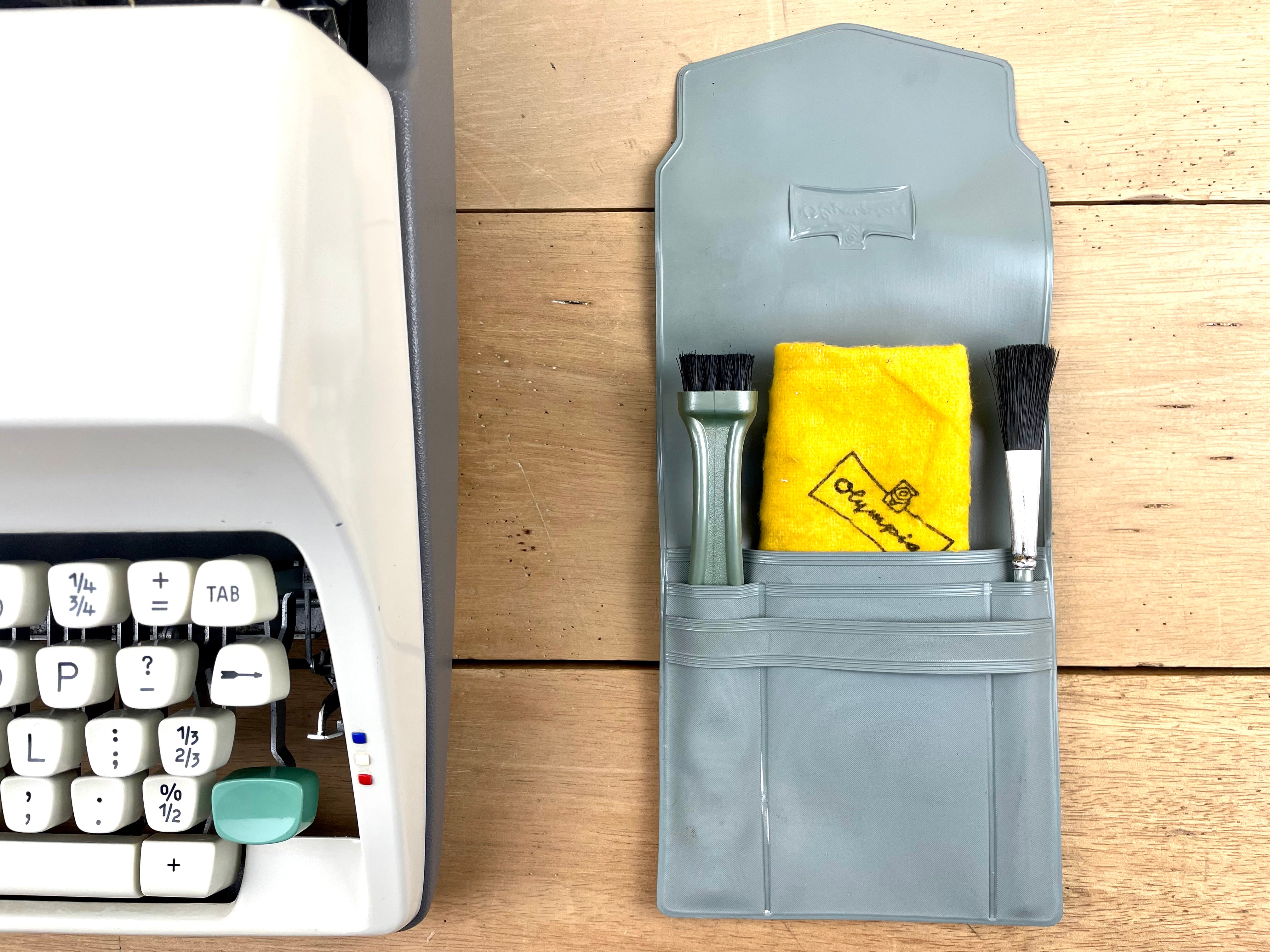 Olympia Typewriter Brush Set Grey Charlie Foxtrot Vintage