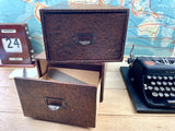 Pair of Large Card File Boxes