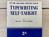 Typewriting Self-Taught Booklet