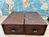 Pair of Card File Boxes