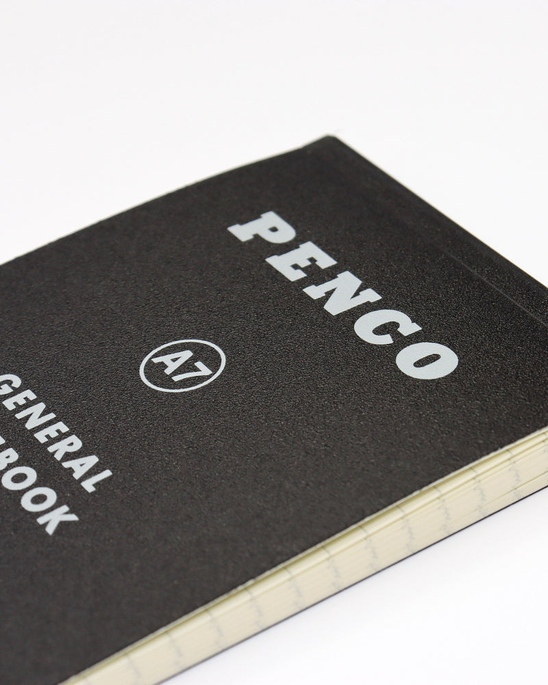 Soft A7 Grid Reporter Penco Notebook : Black