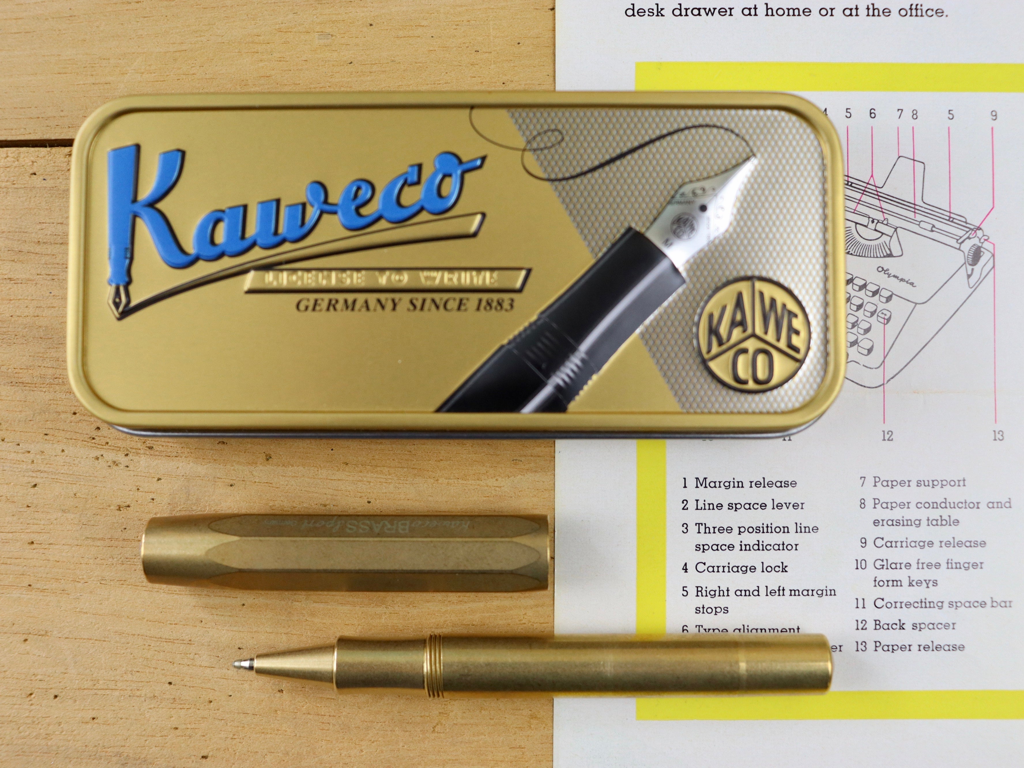 Kaweco Brass Sport Rollerball Pen – Charlie Foxtrot Vintage