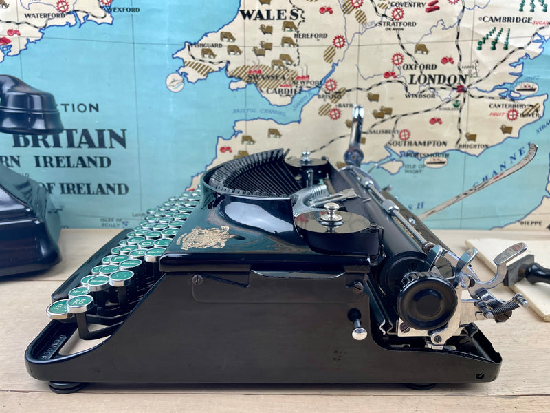 Typewriter, 1939 Imperial The Good Companion 1 with Rare Green Keys