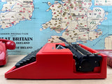 Typewriter,  Olivetti Dora - Red
