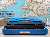 Typewriter,  Blue Silver Reed Silverette II