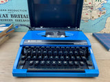 Typewriter, Blue Silver Reed Silverette II