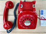 Vintage 1960's Red Desk Phone