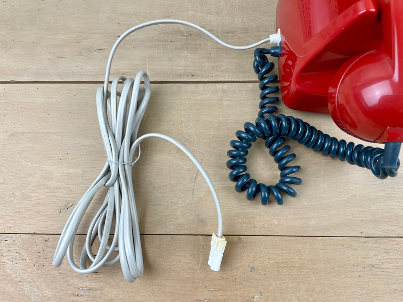 Vintage 1960's Red Desk Phone