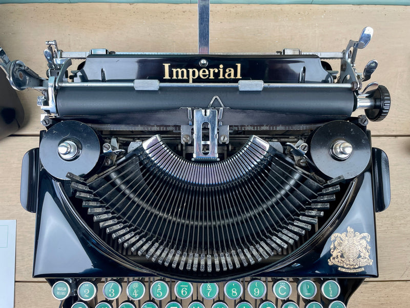 Typewriter, 1939 Imperial The Good Companion 1 with Rare Green Keys