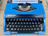 Typewriter,  Blue Silver Reed Silverette II