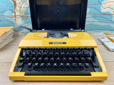 Typewriter, Yellow Silver Reed Silverette