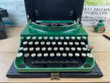 Typewriter, Rare Two Tone Green 1930 Remington Portable