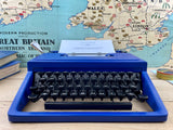 Typewriter, Olivetti Dora - Blue