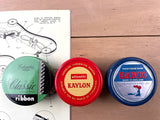 Set of 3 Typewriter Ribbon Tins, Classic, Olivetti Kaylon and Barco