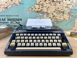 Typewriter,  Silver Reed Silverette - Navy