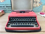 Typewriter, Rare 1961 Pink Olivetti Lettera 22