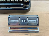 Silver Tone desk Perpetual Calendar