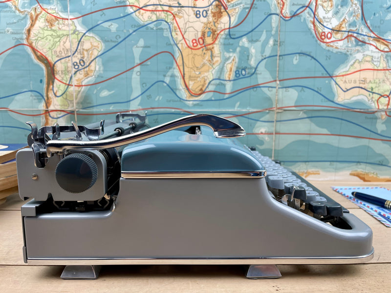 Typewriter, 1961 Blue Bird with New Platen