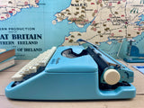 Typewriter, 1959 Uncommon Blue Olympia Splendid 33