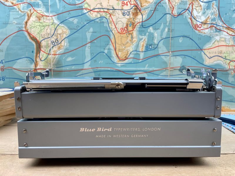 Typewriter, 1961 Blue Bird with New Platen