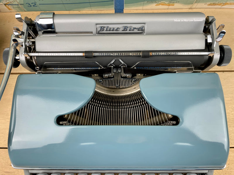 Typewriter, 1961 Blue Bird with New Platen