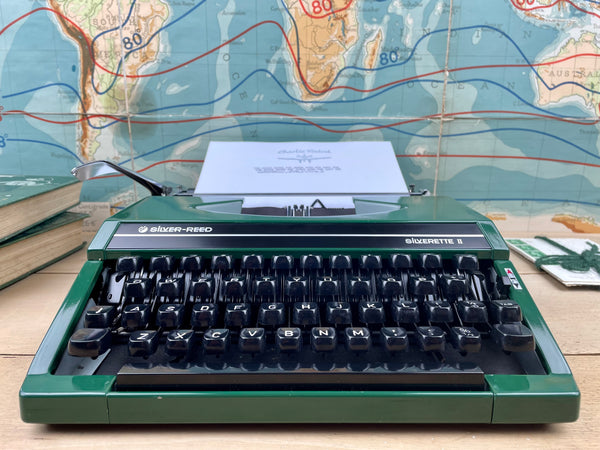 Typewriter, Green Silver Reed