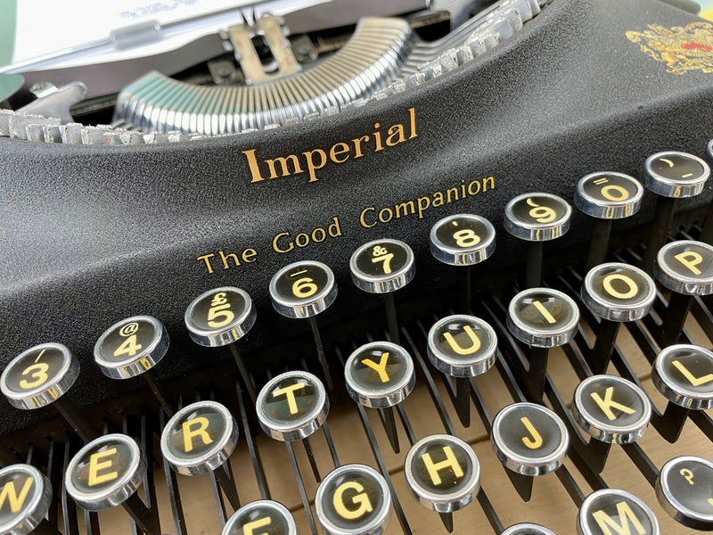 Typewriter, 1941 Imperial The Good Companion No 1 with New Platen