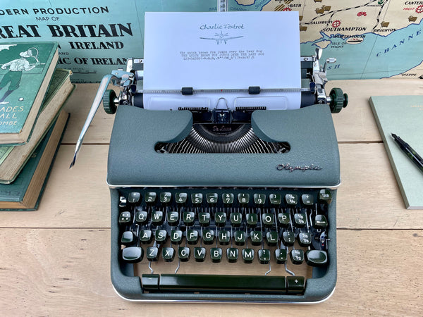 Olympia SM4 Typewriter with New Platen