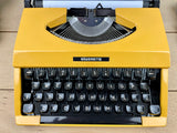 Typewriter, Yellow Silver Reed Silverette