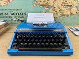 Typewriter, Blue Silver Reed Silverette II