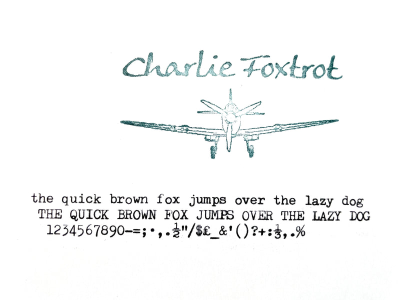 Typewriter,  Blue Silver Reed Silverette II