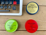 Set of 3 Typewriter Ribbon Tins, Kaylon, Cyro and Barco