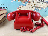 Vintage 1960's Red Desk Phone