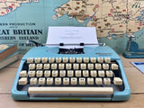 Typewriter, 1959 Uncommon Blue Olympia Splendid 33