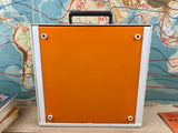 Typewriter, Orange Olympia Traveller de Luxe