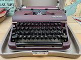 Typewriter, 1955 Bergundy Olympia SM 2