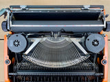 Typewriter, Orange Silver Reed 100