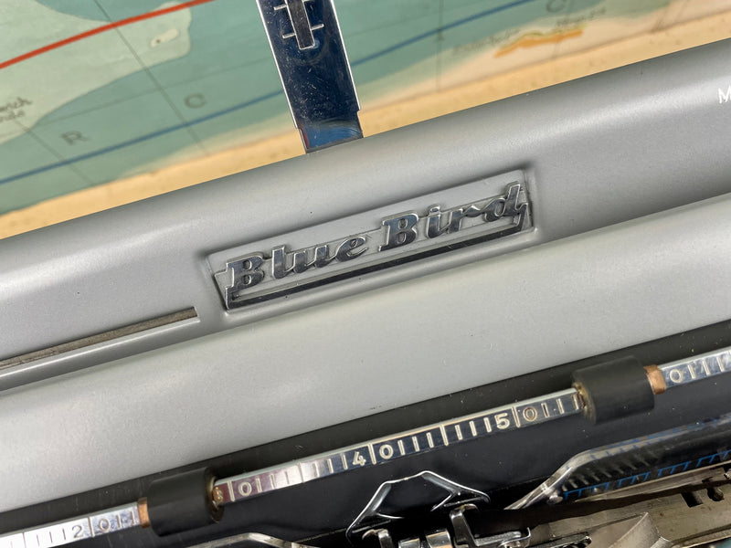 Typewriter, 1961 Blue Bird with New Platen