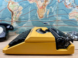 Typewriter, Yellow Silver Reed Silverette