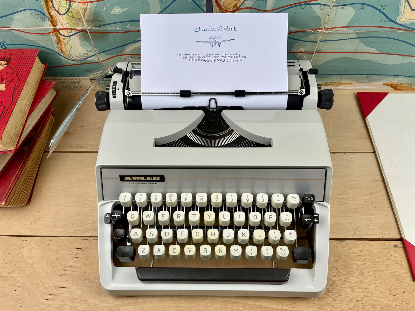 Typewriter, 1974 Adler Gabriele 25 – Charlie Foxtrot Vintage