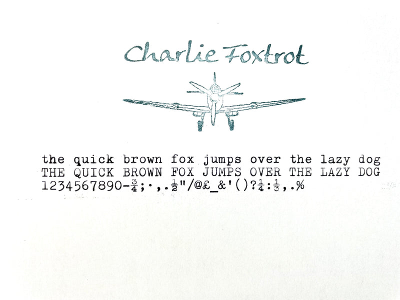 Typewriter, Green Silver Reed