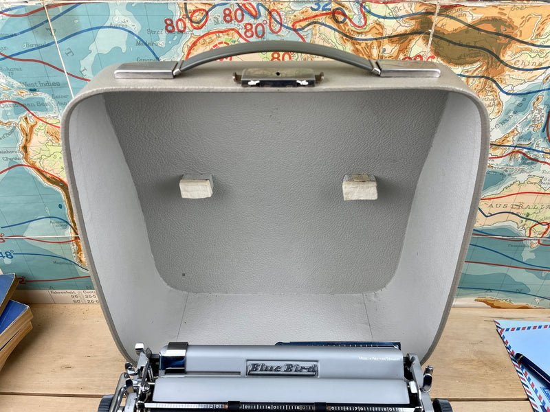 Typewriter, 1961 Blue Bird with New Platen