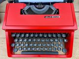 Typewriter,  Olivetti Dora - Red