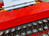 Typewriter, 1971 Olivetti Valentine with Uncommon Cubic Typeface