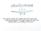 Typewriter,  Blue Silver Reed Silverette II
